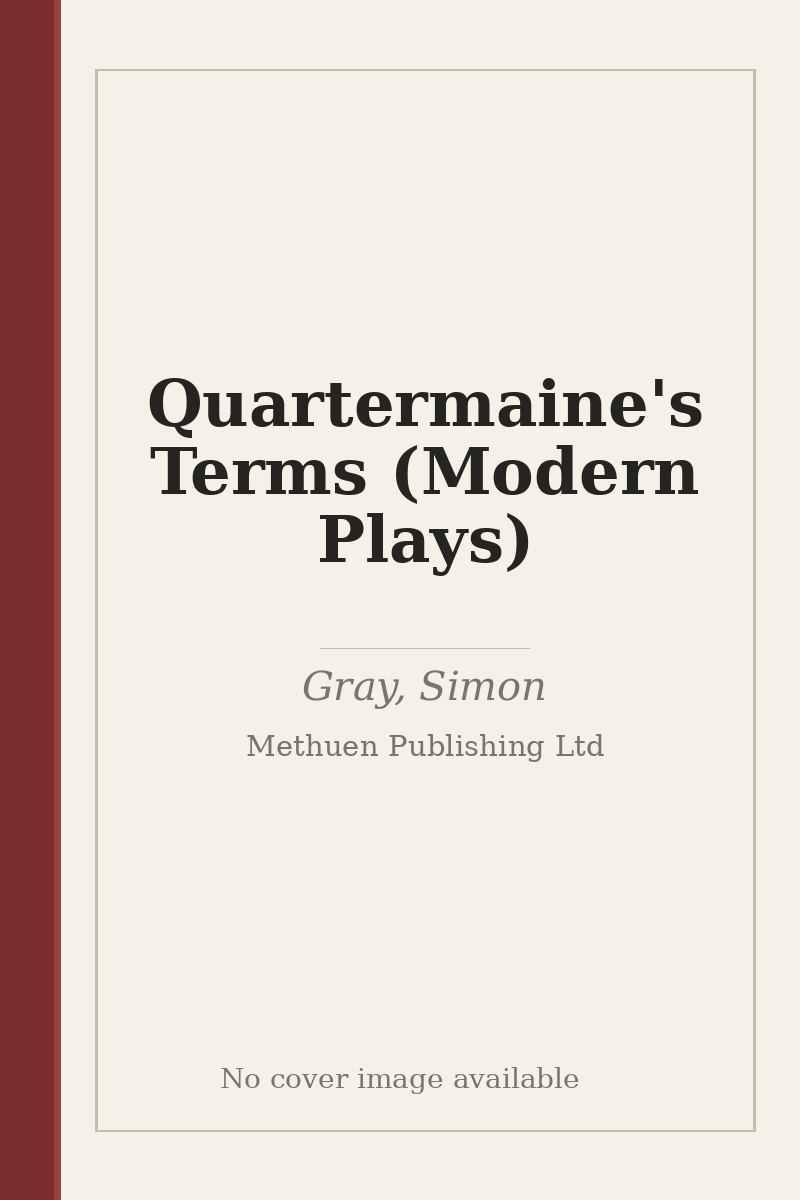 Quartermaine's Terms (Modern Plays) - no cover image available