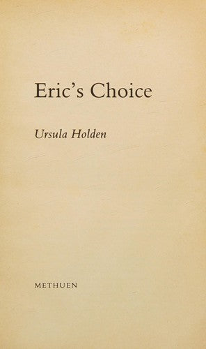 Eric's Choice (Modern Fiction)