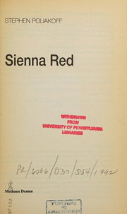 Sienna Red (Modern Plays)