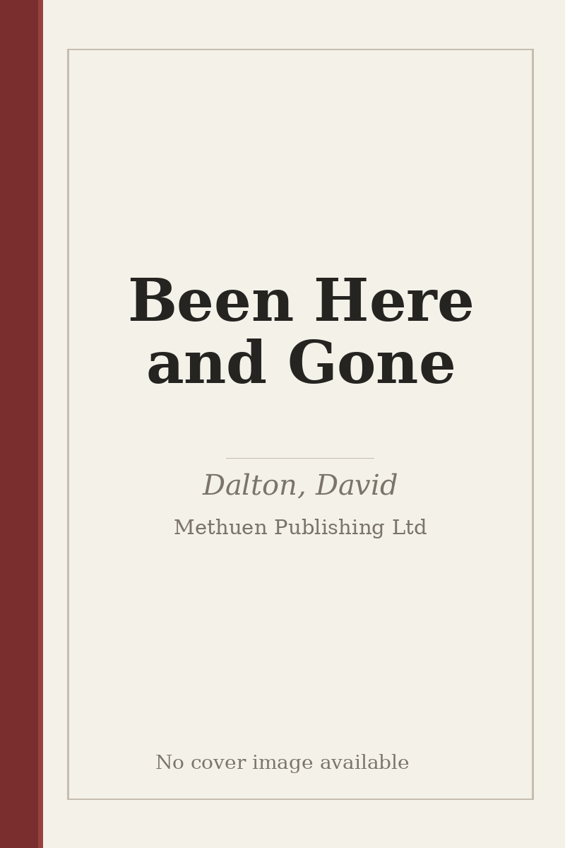 Been Here and Gone - no cover image available
