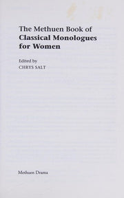 Classical Monologues For Women (Audition Speeches)