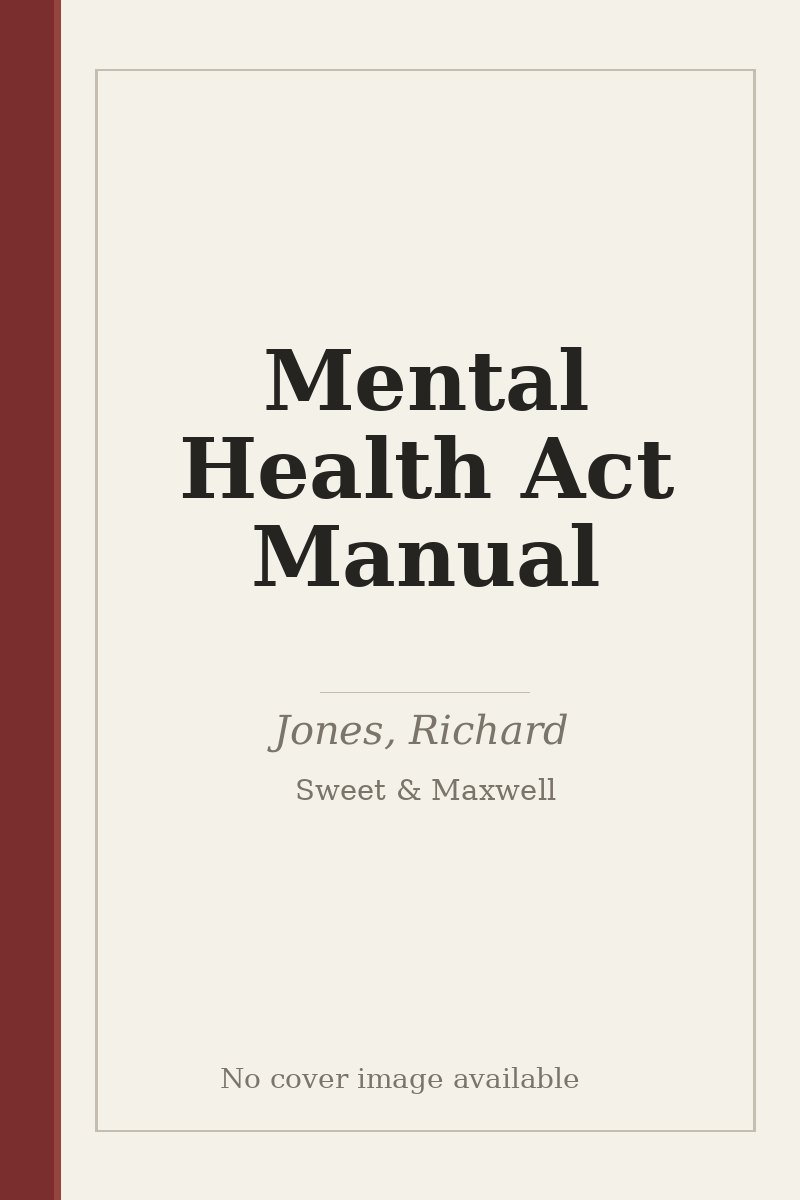 Mental Health Act Manual - no cover image available