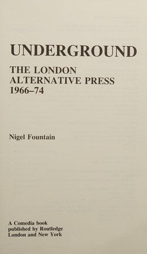 Underground: The London Alternative Press, 1966-74 (Comedia)