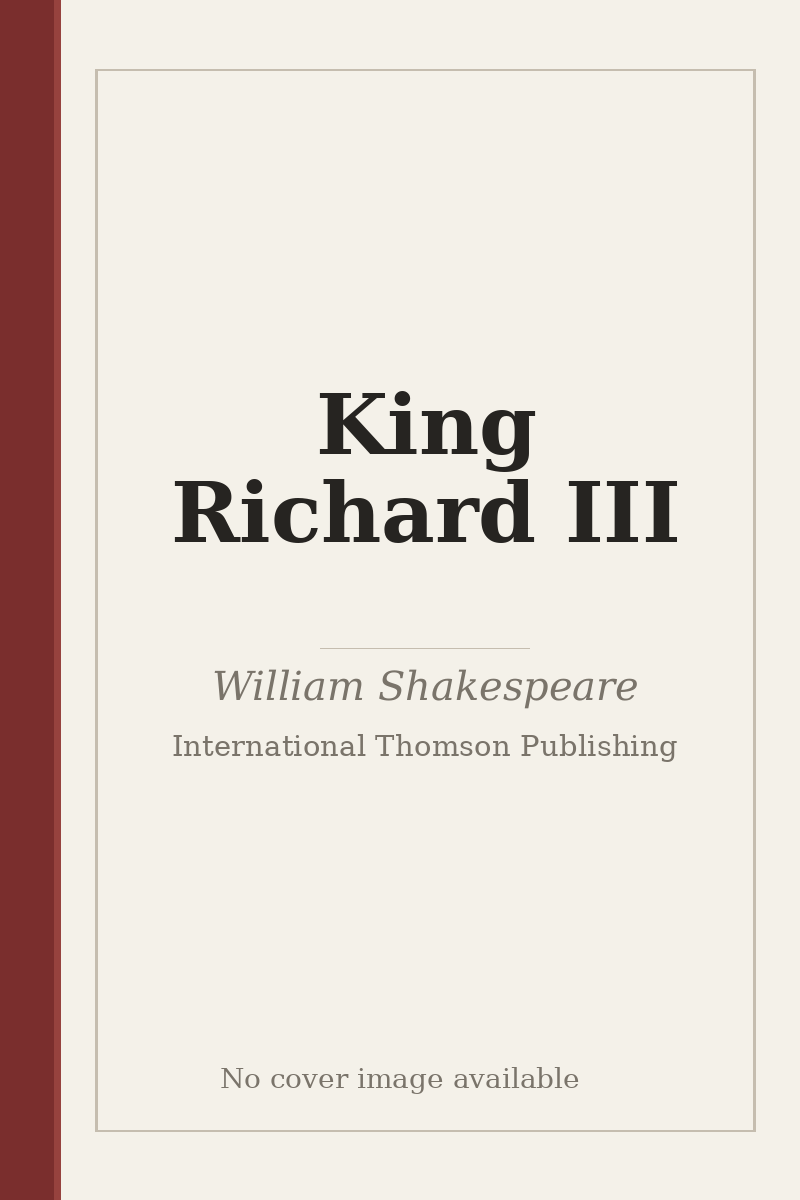 King Richard III - no cover image available