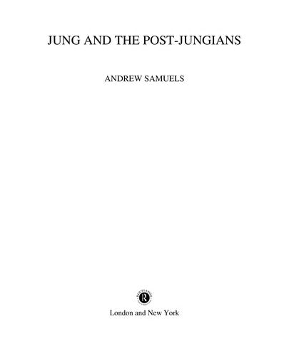 Jung and the Post-Jungians