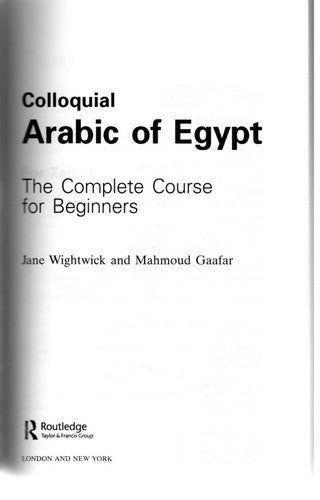 Colloquial Arabic of Egypt (PB + CD)