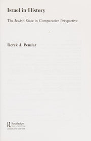Israel in History: The Jewish State in Comparative Perspective