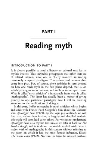 Myth (The New Critical Idiom)