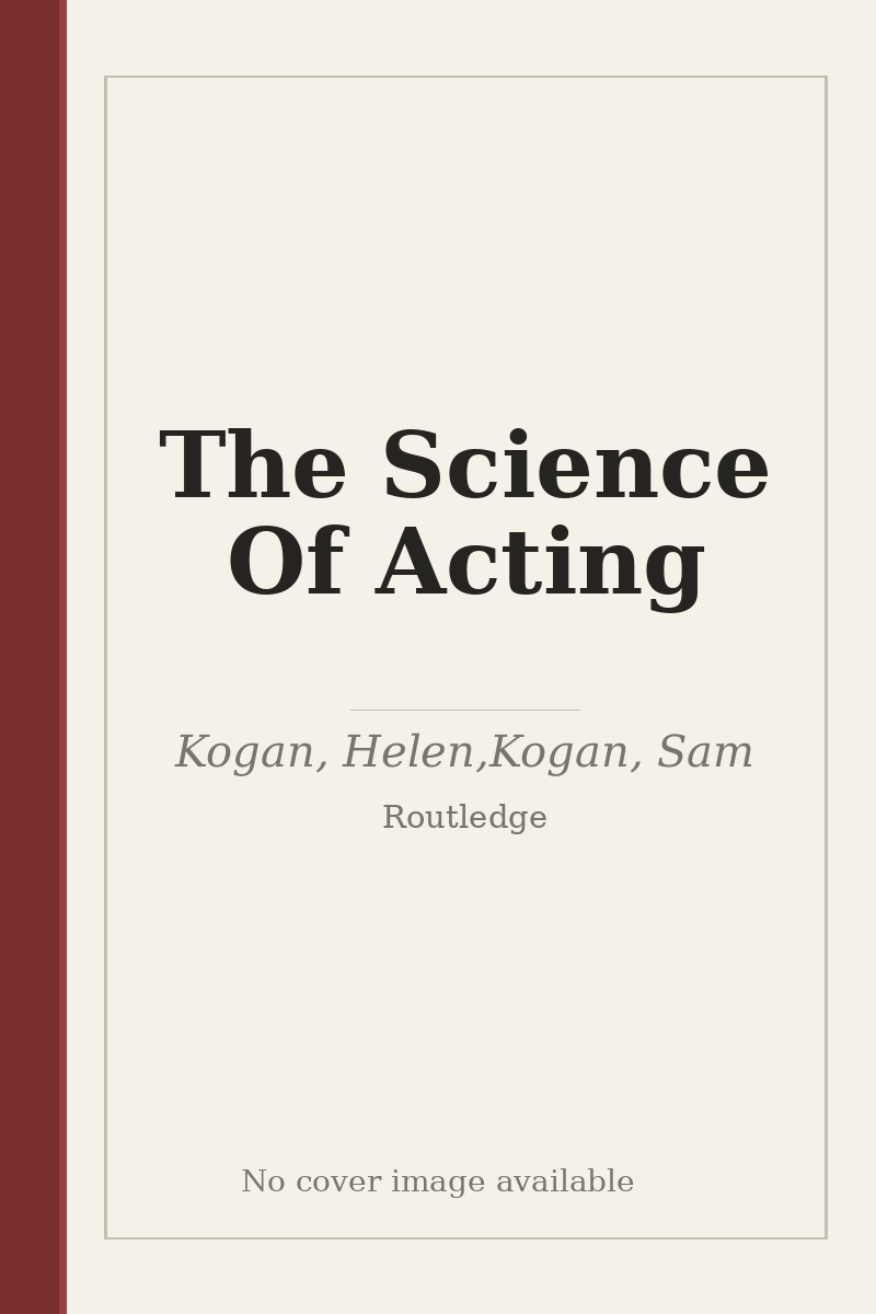 The Science Of Acting - no cover image available
