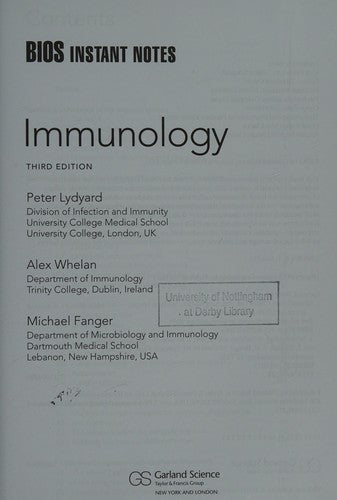 BIOS Instant Notes in Immunology