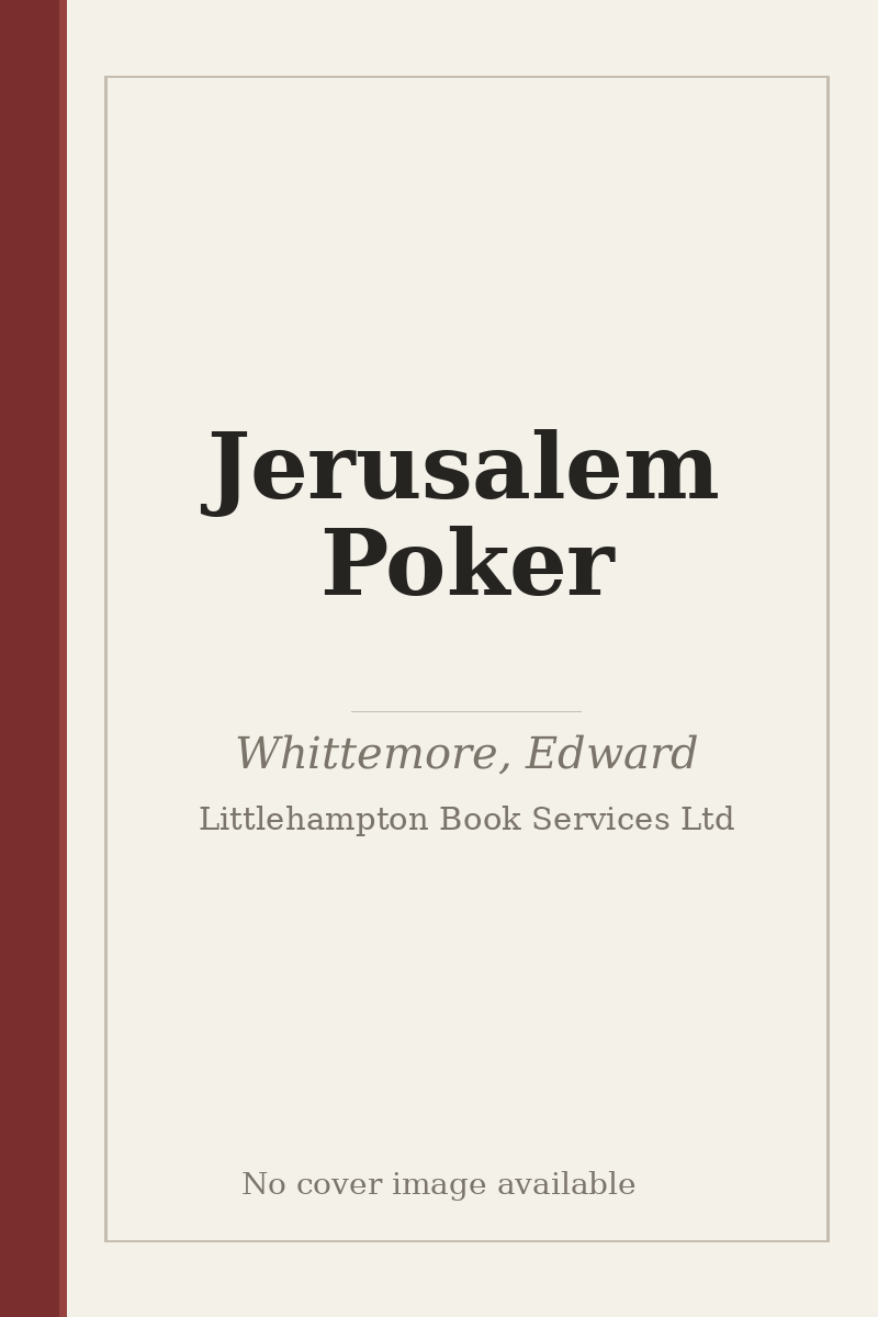 Jerusalem Poker - no cover image available