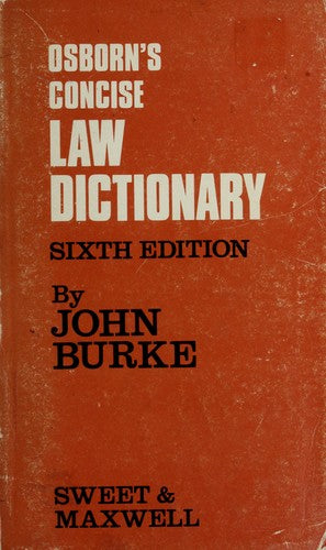 Osborn's Concise Law Dictionary