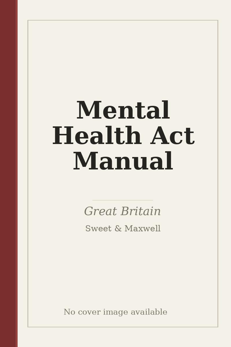 Mental Health Act Manual - no cover image available