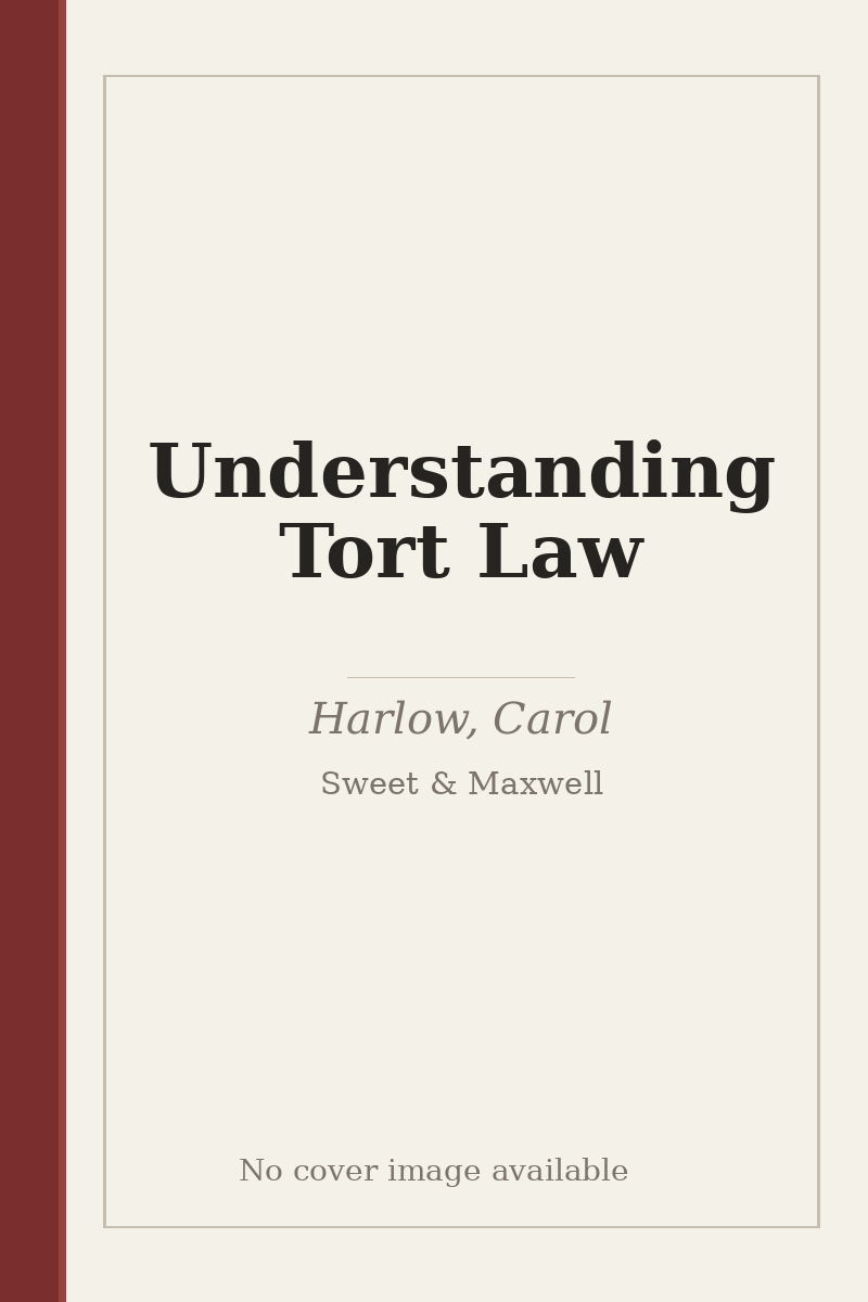 Understanding Tort Law - no cover image available