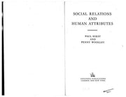 Social Relations and Human Attributes