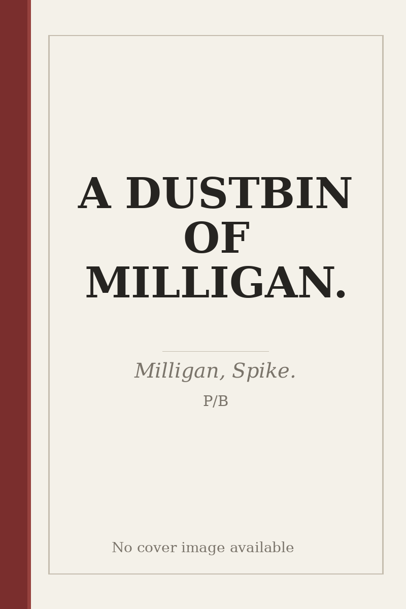 A DUSTBIN OF MILLIGAN. - no cover image available