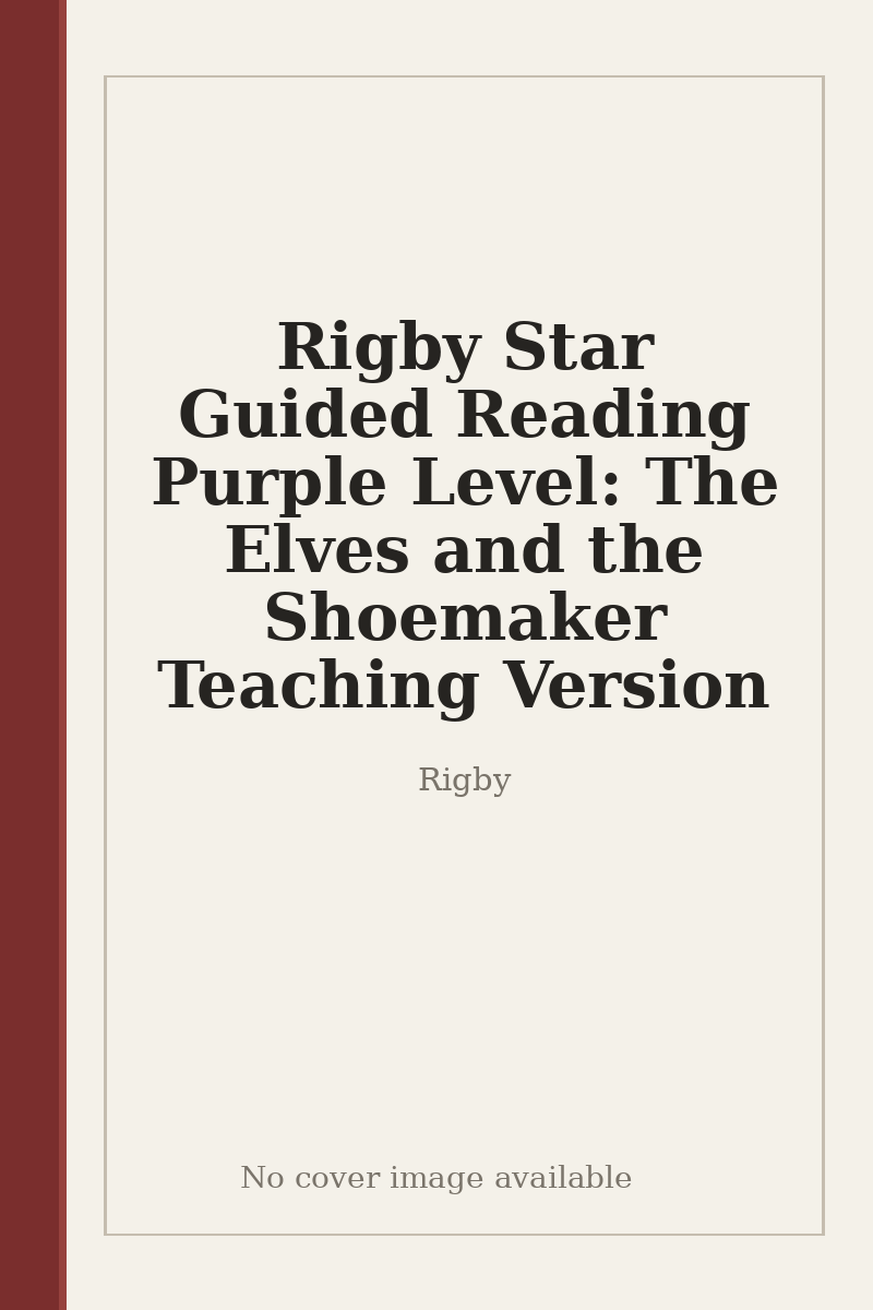 Rigby Star Guided Reading Purple Level: The Elves and the Shoemaker Teaching Version - no cover image available