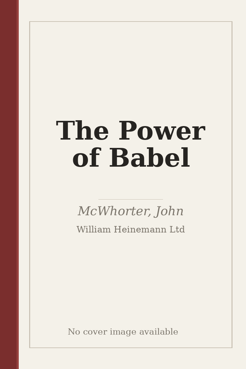 The Power of Babel - no cover image available