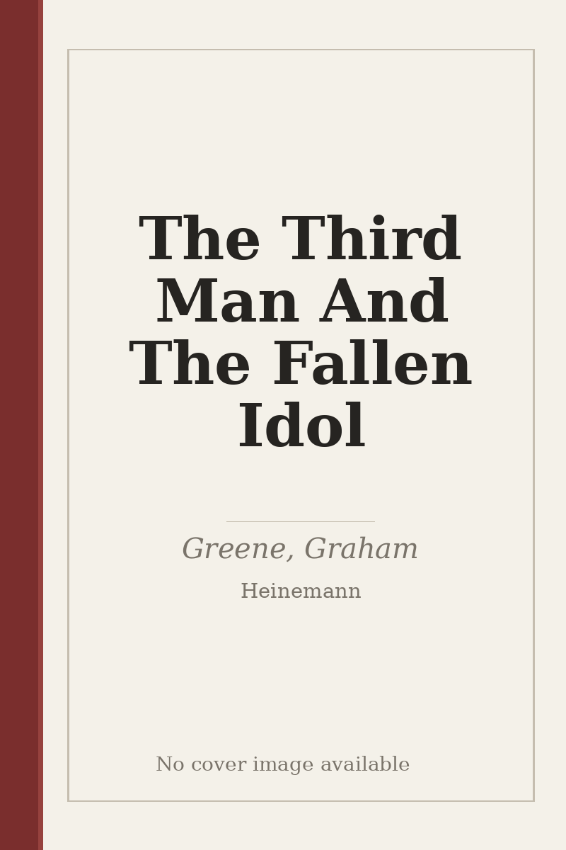 The Third Man And The Fallen Idol - no cover image available