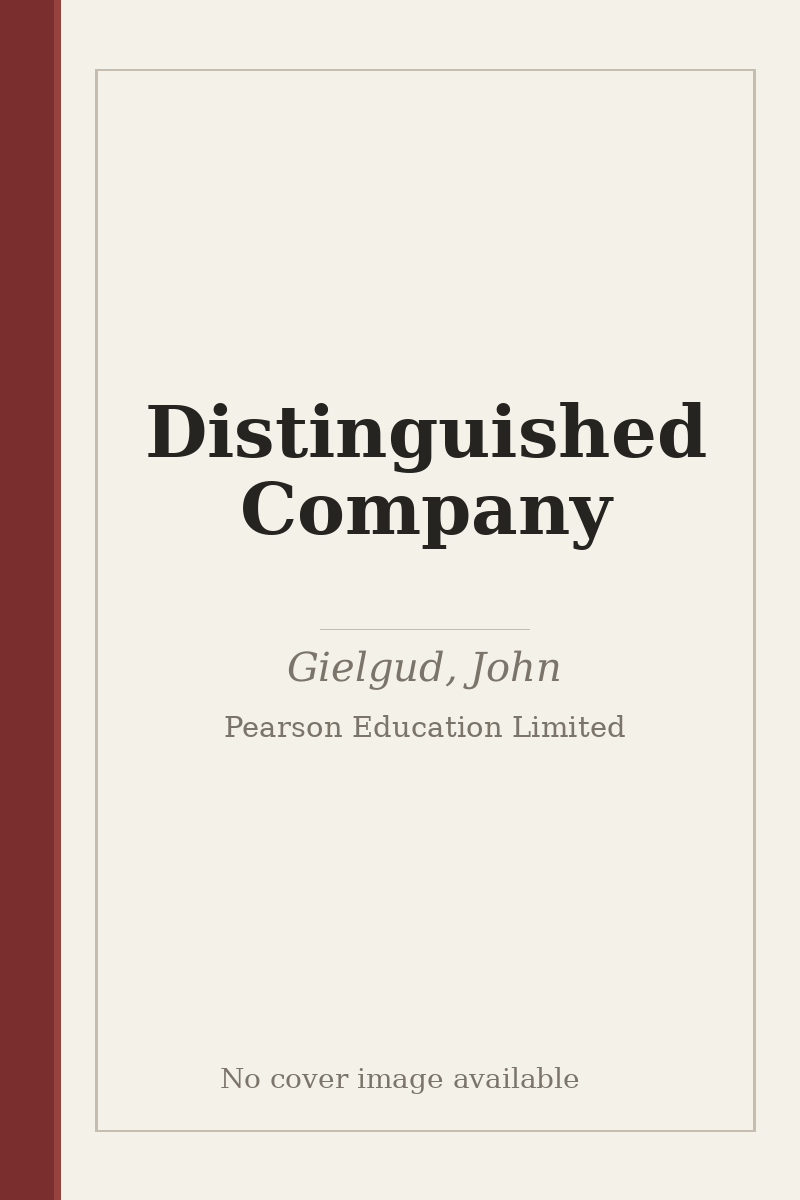 Distinguished Company - no cover image available