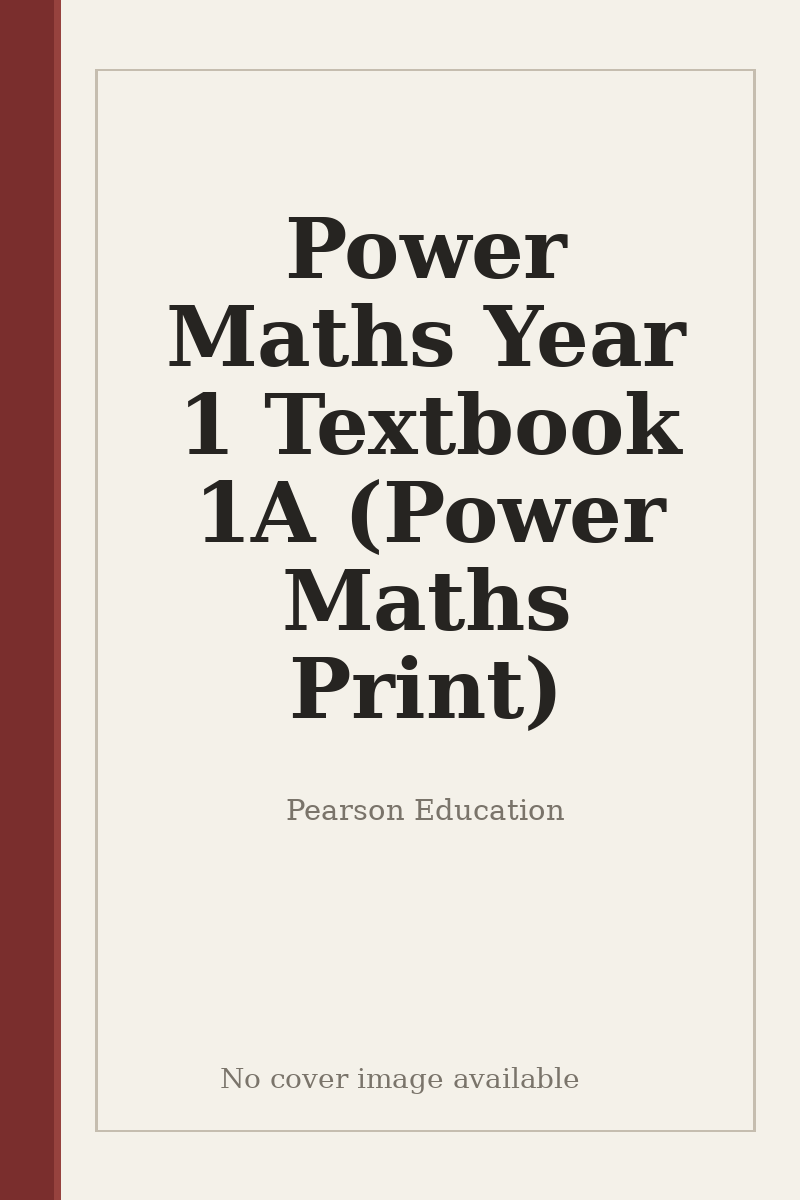 Power Maths Year 1 Textbook 1A (Power Maths Print) - no cover image available