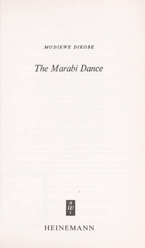The Marabi Dance (African Writers Series)
