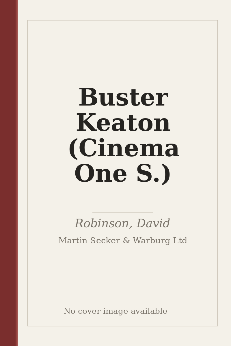 Buster Keaton (Cinema One S.) - no cover image available