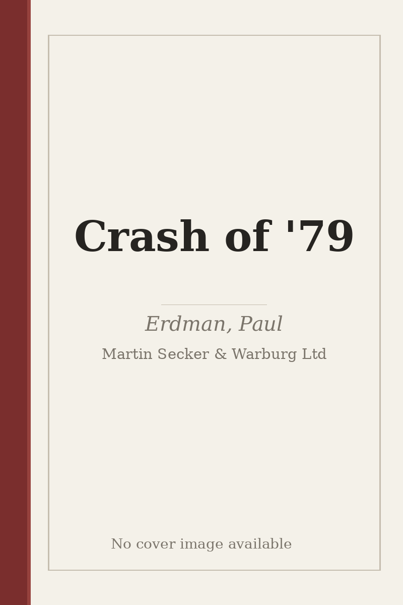 Crash of '79 - no cover image available
