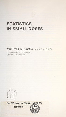 Statistics in Small Doses