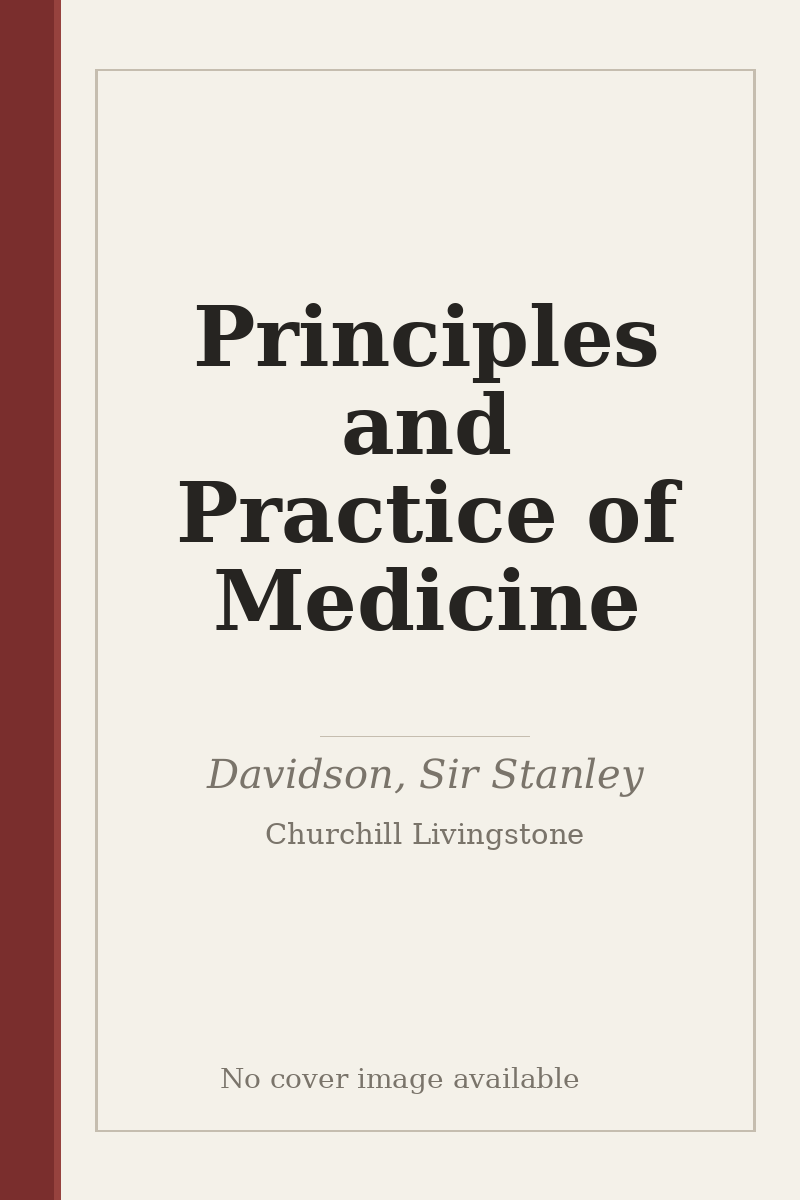 Principles and Practice of Medicine - no cover image available