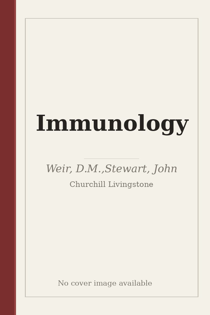 Immunology - no cover image available