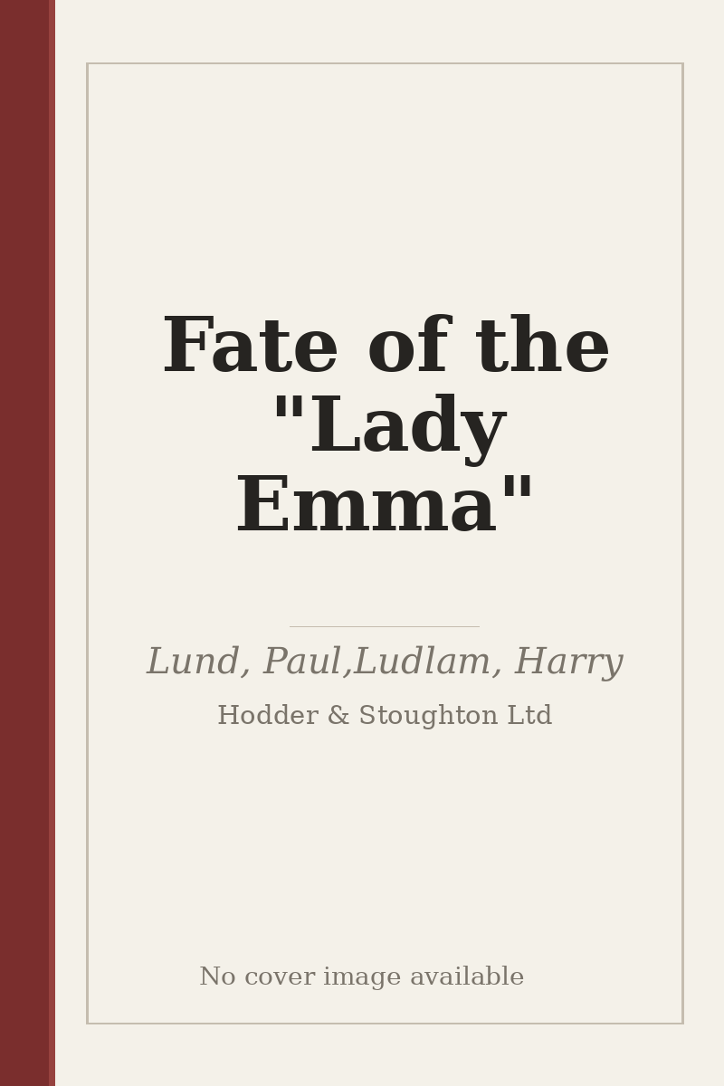Fate of the "Lady Emma" - no cover image available