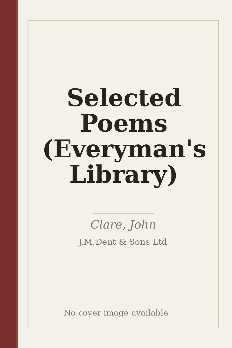 Selected Poems (Everyman's Library) - no cover image available