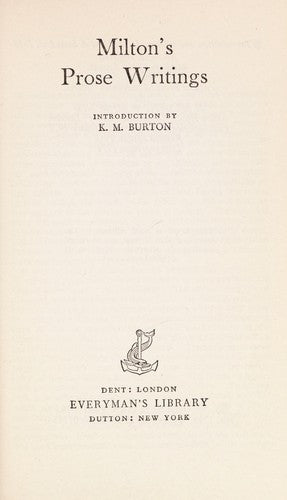 Prose Writings (Everyman Paperbacks)