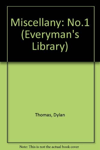 Miscellany One. Poems,stories, broadcasts (Aldine Paperbacks)