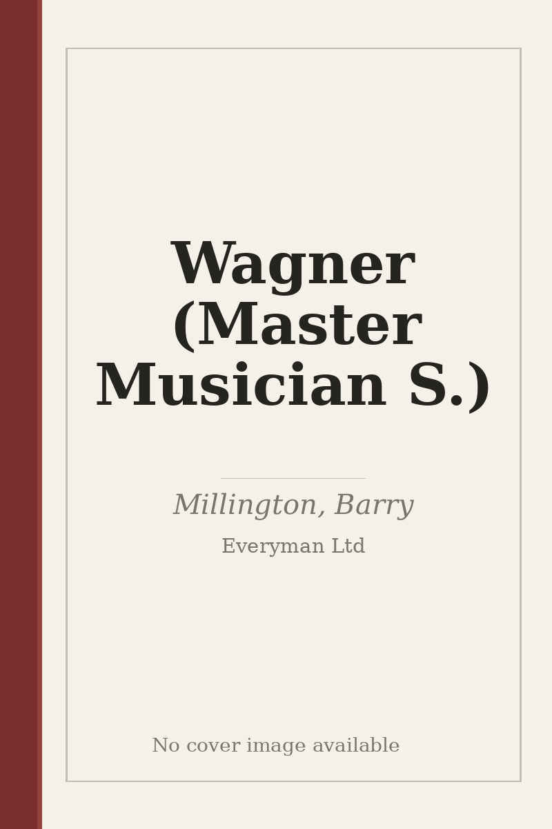 Wagner (Master Musician S.) - no cover image available