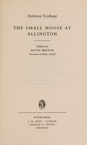 Small House at Allington (Everyman's Library)