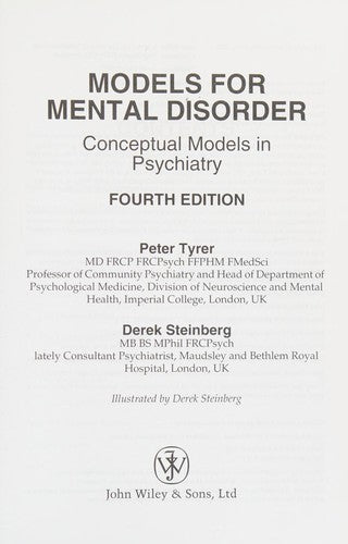 Models for Mental Disorder 4e: Conceptual Models in Psychiatry
