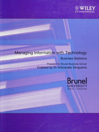 Managing Information with Technology: Business Statistics