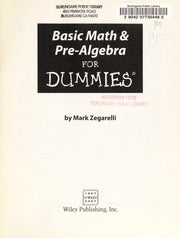 Basic Math and Pre-algebra For Dummies (US Edition)