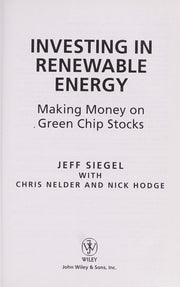 Investing in Renewable Energy: Making Money on Green Chip Stocks: 1 (Angel Series)