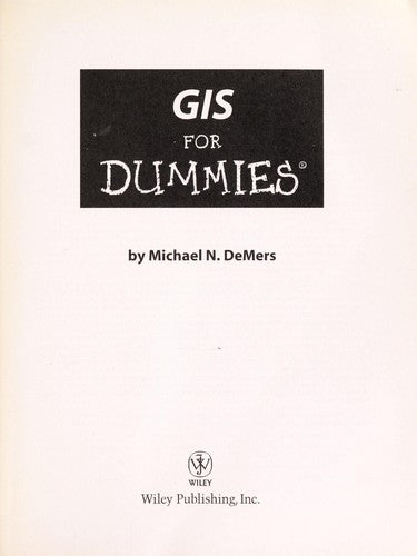 GIS For Dummies