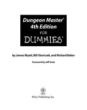 Dungeon Master For Dummies