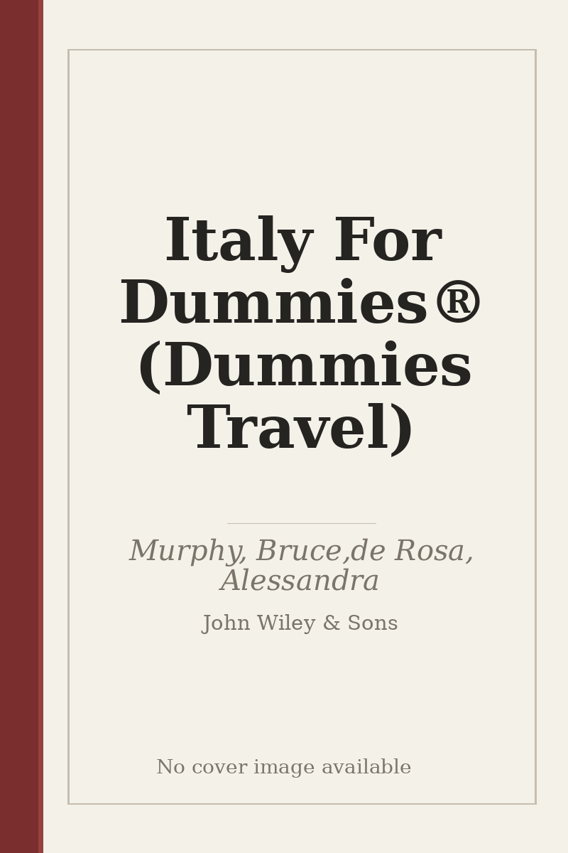 Italy For Dummies® (Dummies Travel) - no cover image available