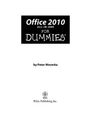 Office 2010 All-in-One For Dummies
