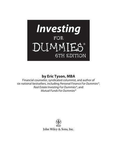Personal Finance For Dummies®