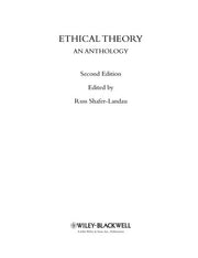 Ethical Theory: An Anthology, 2nd Edition