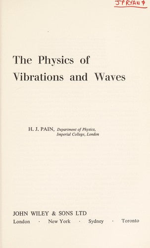 The Physics of Vibrations and Waves