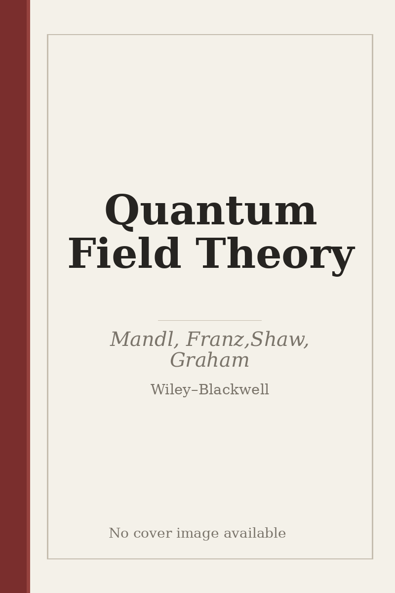 Quantum Field Theory - no cover image available