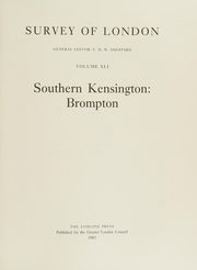 Southern Kensington - Brompton (v. 41) (Survey of London)